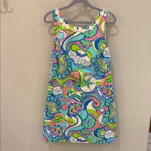 Lilly Pulitzer Paisley Beach Print Classic Shift Dress